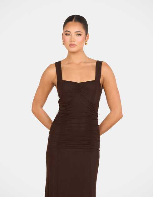 Gabrielle Straight Neck Maxi